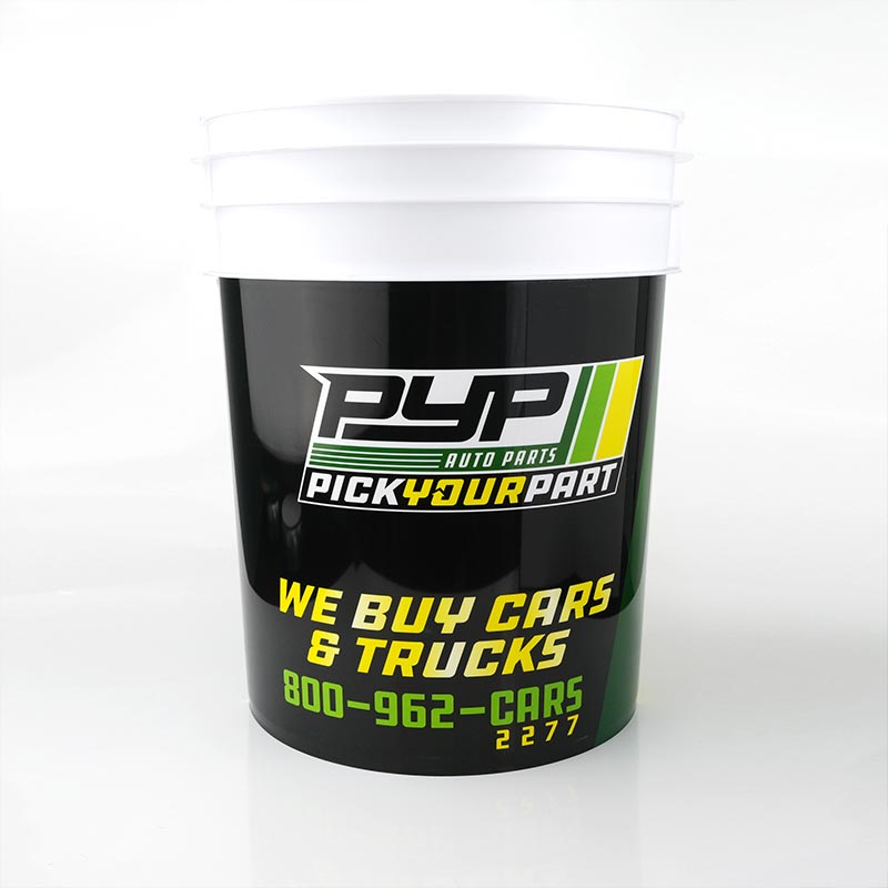 Accepting Custom Plastic Paint Bucket Injection Molding In Mold Label