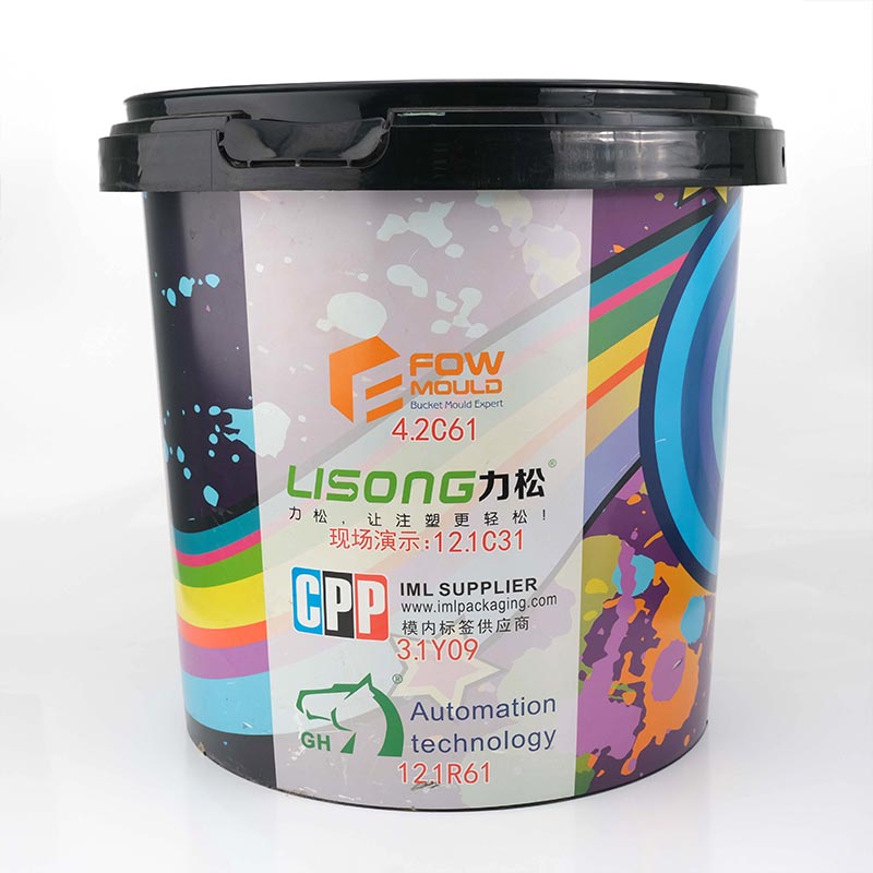 Paint Container Durable Injection Molding In Mold Label