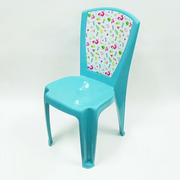 Plastic Stackable Chair Injection Molding In Mold Label